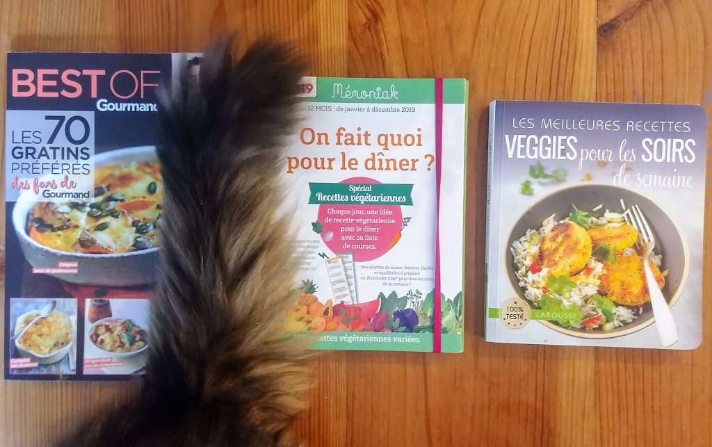 Menus de la semaine et mes livres de cuisine chouchous