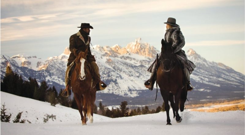 Django et Schultz à cheval dans le Wyoming